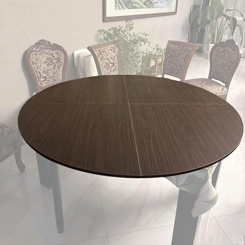 Tragbarer, runder moderner Tisch, 150 cm, idealer Ersatz für Ess-/Kaffee-/Beistelltische, einfach zu transportieren und zusammenzubauen, großes Kreis-Design, perfekt für Bankette und Veranstaltungen