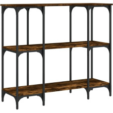 Makastle Console Table Hallway Table Decorative Living Room Bedroom Standing Shelf Side Table Sofa Table Entrance Table Behind Sofa Smoked Oak 102 x 35 x 90 cm Wood Material
