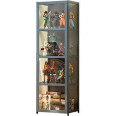 JSLJDM Display Cabinet Collector's Display Cabinet Standing Display Cabinet Glass Display Case Acrylic Display Case Acrylic Display Case Double Doors Large Capacity Collector's Display Case Handmade