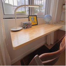 Gmpeccable Folding Wall Table, Small Desk, Wall Folding Table, Wall Table, Foldable, Wall Mounted Folding Table, Computer Workstations, Desk, Wood, Fold-Down Wall Table