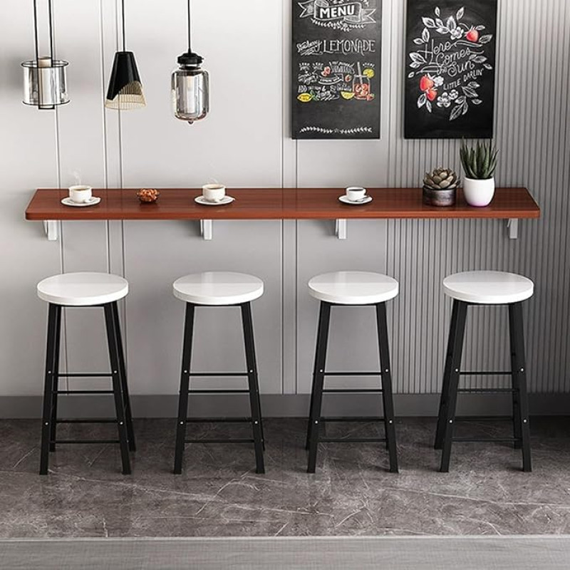 Wandmontierter Klappbarer Esstisch - Platzsparender Küchentisch & Hängeschrank für Esszimmer Küche oder Home Office - Stilvolles Wanddesign für moderne Innenräume