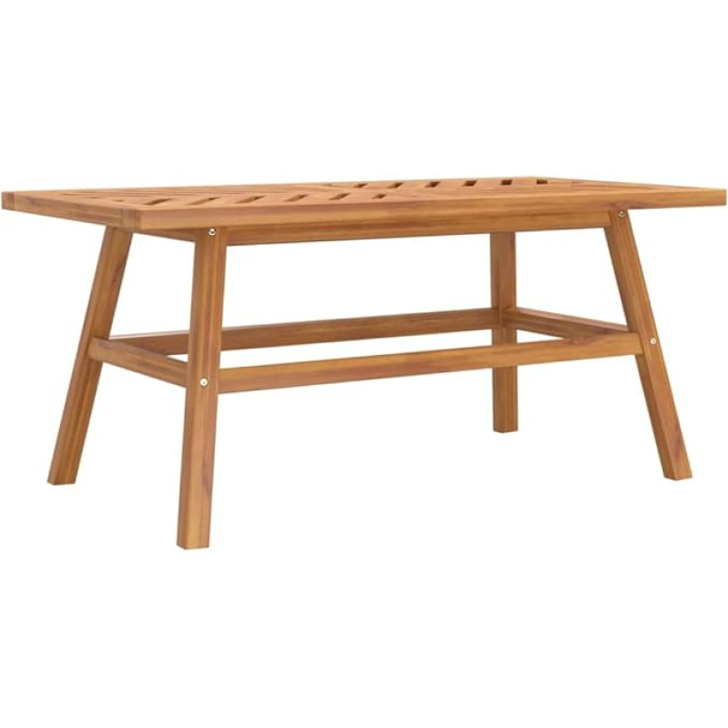 vidaXL Coffee Table 100 x 50 x 45 cm Solid Acacia Wood