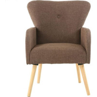 SdaryWare Couches Sofas Garden Chairs Comfortable Leisure Upholstered Chair Sofa Slipcovers Office Fashion Sofa Chair (Color : A, Size : 59*50*89cm),Brown