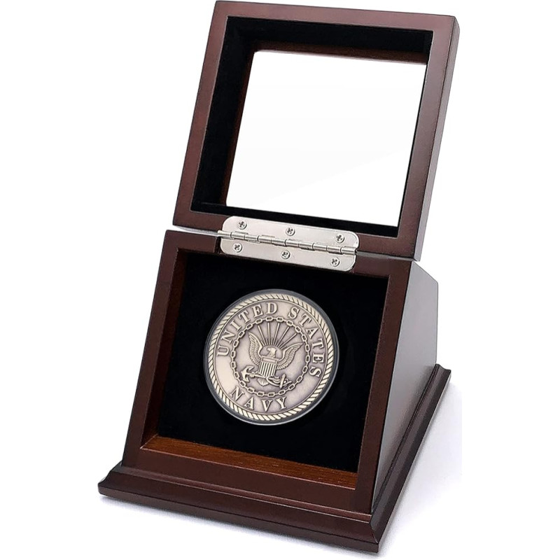 Chez Monett Challenge Coin Display Case 2.5 Inches 63.5 - 68.5 mm Coin Holder