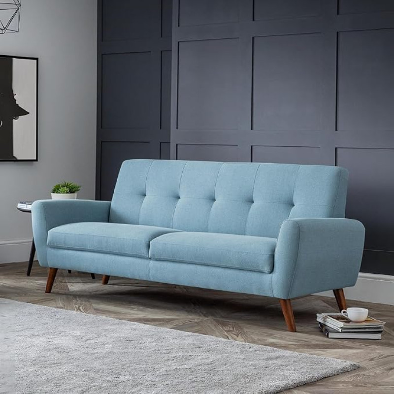 Julian Bowen Monza 3 Seater Sofa Blue