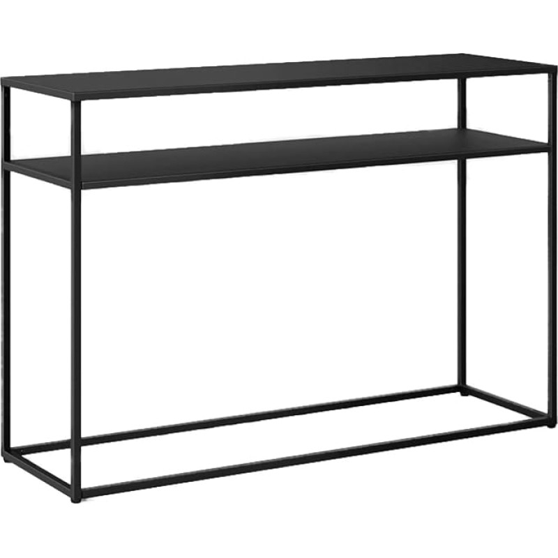 Console Table Narrow Sofa Table Console Table for Entrance Area Console Table for Hallway with Shelf, Standing Shelf, Flower Stool, Metal, Sofa Console Table with Shelf for Hallway, Eina