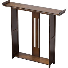 ZXDRYBHD Narrow Sofa Table, High Console Tables, Vintage Console Table, with Storage Compartment, for Hallways, Living Room, Hotel Lobbies (Brown, X-Large)