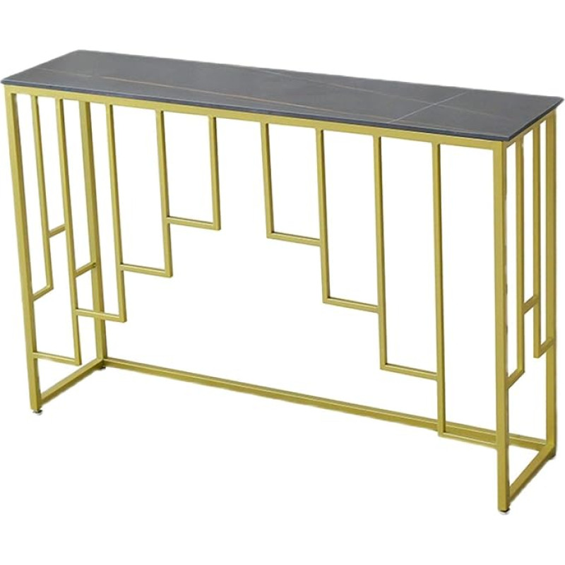 CAFIEDR Coffee Table Metal Console Table On The Wall Sofa Table Long Table Simple Flower Stand