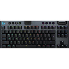 Logitech G915 LIGHT SPEED TKL wireless mechanical gaming keyboard with no numeric keypad, tactile GL-button switch with low profile, Spanish QWERTY layout, Carbon