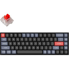 Keychron K6 Pro QMK/VIA Wireless Mechanical Keyboard, US ANSI Layout Hot Swappable Keychron K Pro Red Switch Keyboard, 65% Layout RGB Backlight Office Keyboard