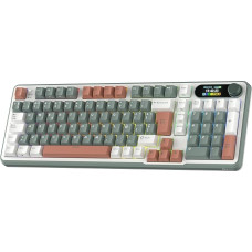 RK ROYAL KLUDGE S98 ES Mechanical Keyboard with Smart Display and Button, Excellent Assembly, 96% Wireless Mechanical Keyboard BT/2.4G/USB-C, Hot-Swappable, Software Support, 98 Keys