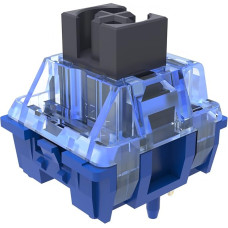 MAGIC-REFINER Diced Fruit Blueberry Switch, Pre-lubed Linear Switches for Mechanical Keyboard, 5 Pin 35gf, 15.5 mm Gold-Plated Two-Stage Springs, 80M MX Key Switch for Gaming Keyboard, 35 + 1 Piece