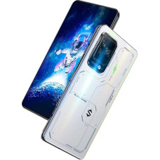 Black Shark 5 Pro [5G] Gaming Smartphone 8+128GB, 144Hz E-Sports Display 6.67 tolli, Snapdragon 8 Gen 1, 108MP Cámara, aku 4650mAh, LPDDR5+UFS3.1 (globaalne versioon) (Nebula White)