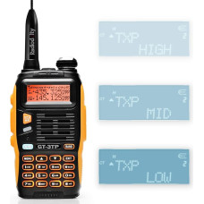 Baofeng GT-3TP Mark III Dual Band Handheld Radio UHF/VHF 144-146/430-440MHz raadio Tri-Power 8W/4W/1W Walkie Talkie koos 1800mAh akuga, Lunge antenniga, autolaadijaga täiskasvanutele