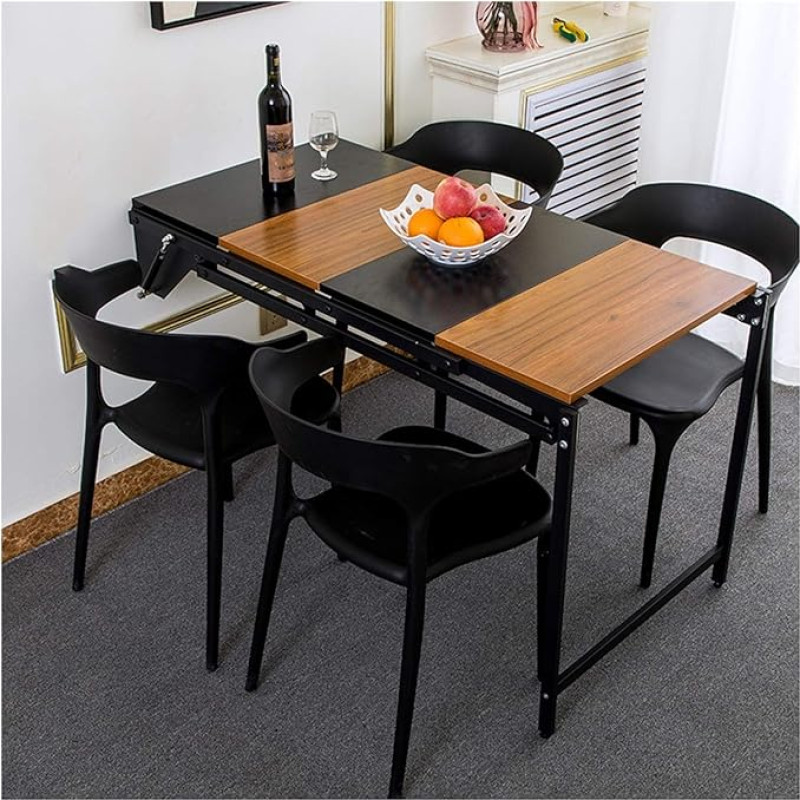 Wandmontierter Massivholz-Klapptisch - Multifunktionaler platzsparender Tisch für Küche, Restaurant, Bar, Couchtisch, kompaktes Design, einfach zu installieren, stilvolle Wohnkultur