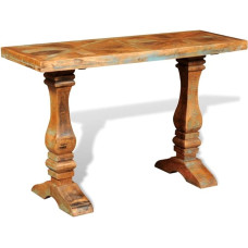 Console Table, Narrow Sofa Table, Entrance Table for Living Room, Hallway, Entrance, Coffee Table Behind Sofa, Easy Assembly, Reclaimed Wood, Solid 120 x 40 x 76 cm