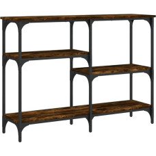 Makastle Console Table Hallway Table Decorative Living Room Bedroom Standing Shelf Side Table Sofa Table Entrance Table Behind Sofa Smoked Oak 102 x 29 x 75 cm Wood Material