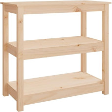 FIRBNUS Console Table 80 x 40 x 74 cm Solid Pine Wood Furniture for Entrance, Table, Wood, Side Table, Console, Entrance, Furniture, Living Room, Brown