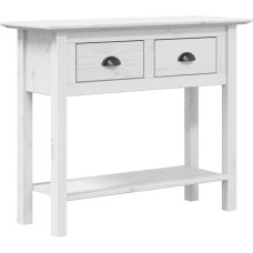 BODO Console Table Hallway Table Decorative Living Room and Bedroom Standing Shelf Side Table Sofa Table Entrance Table Behind Sofa White 90 x 34.5 x 73 cm Solid Pine Wood