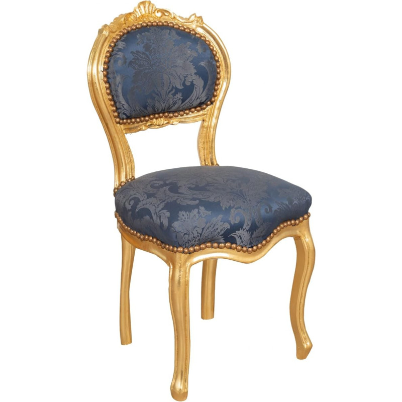 Biscottini Baroque Chair 90 x 42 x 45 cm | Dining Room Chair Handmade | Armchair & Chairs Baroque | Baroque Furniture for Bedroom and Living Room