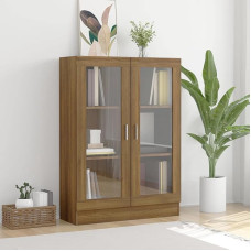 Willood Cabinet Bookcase Filing Cabinet Office Cabinet Display Cabinet Bookcase Sideboard Brown Oak Look 82.5 x 30.5 x 115 cm Wood Material