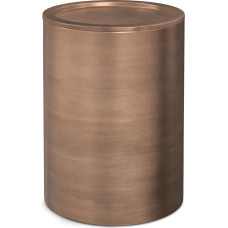 SIMPLIHOME Corbin Metal Side Table, Wood, Antique Copper, 16 Inch