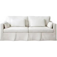 UWSKLAOJDF Loveseat Sofa 213,3 cm Schonbezug Couch 4 Wurfkissen 63,5 cm bequemes, tiefes Sitzkissen waschbar Schonbezug Chenille Couch