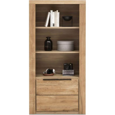 Greta Shelf Unit Half Height Oiled Oak Partially Solid