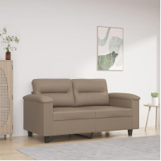 CIADAZ 2-Sitzer-Sofa Cappuccino-Braun 120 cm Kunstleder, Loungesofa, Sofas & Couches, Relaxsofa, Couch für Wohnzimmer, Couch Mit - 359582