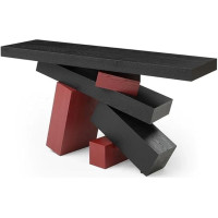 RYUQW3RE Eingangstisch, Moderner schmaler Konsolentisch aus Holz, Sofatisch for den Eingangsbereich, Flur, Foyer Konsolentisch