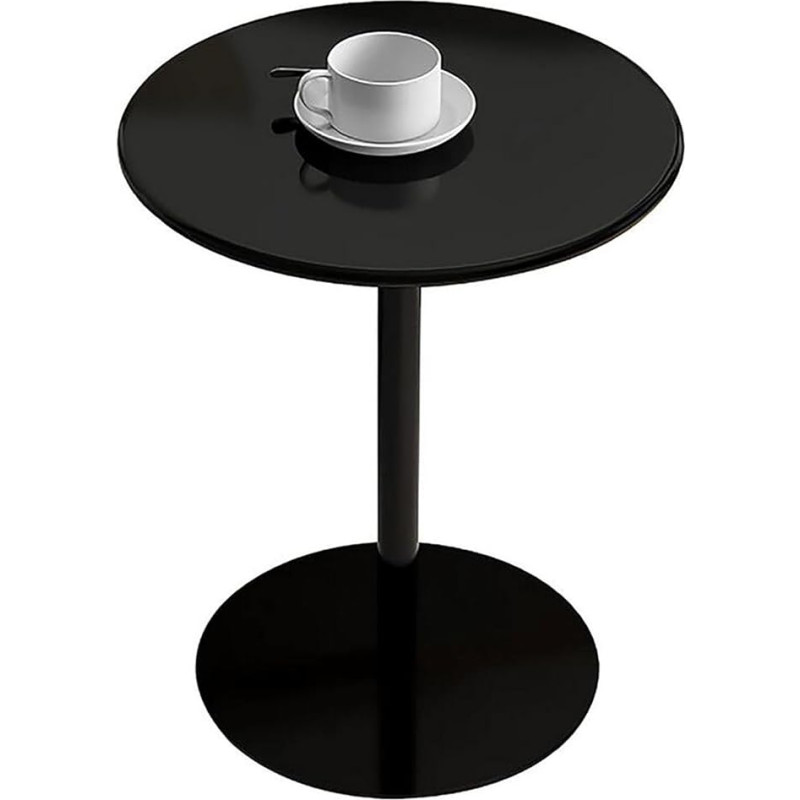 Runder Couchtisch aus Eisen für Wohnzimmer, Café und Empfang, kleiner Ecktisch, stilvoller Nachttisch, lässiger Ausstellungstisch, 40 x 50 cm (Farbe: C)