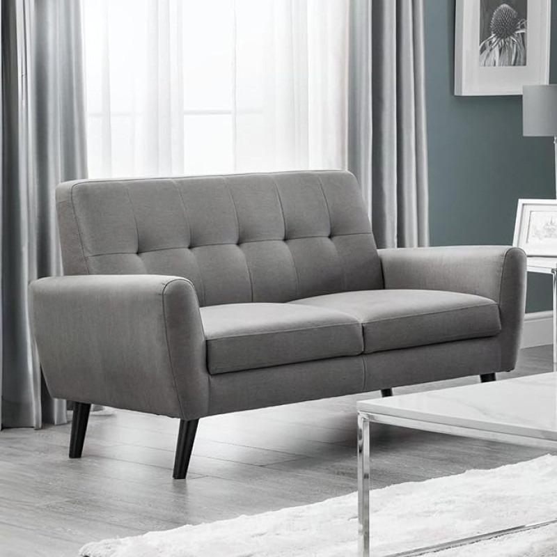 Julian Bowen Monza 2 Seater Sofa Grey