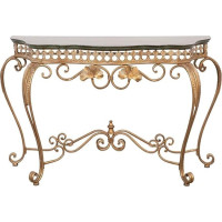 loeusjfnr Foyer-Sofatisch Schmal Retro-Halbkreisbogen-Eingangstisch, Eingangsbereich, Schreibtisch, Kunst-Aufbewahrungstisch Aus Metall Langer Sofatisch mit Regalen