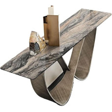 loeusjfnr Foyer-Sofatisch Schmal Einfacher Marmor-Konsolentisch, Heimmode, Eingangshalle, Wanddekoration, Konsolentisch Langer Sofatisch mit Regalen