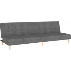 vidaXL Sofa Bed 2-Seater Sofa Bed for Living Room Home Cinema Office Guest Bed with Wooden Frame Sofa Bed Day Bed Couch Sofa Extendable Light Grey Fabric