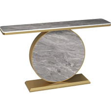 FREUPGU Console Table, Narrow Console Table, Entrance Area Decorative Table, Modern Side Table, Simple Living Room Sofa Table, for Living Room, Hallyway, Entrance (Gold F, 120 cm / 47.2 inches)