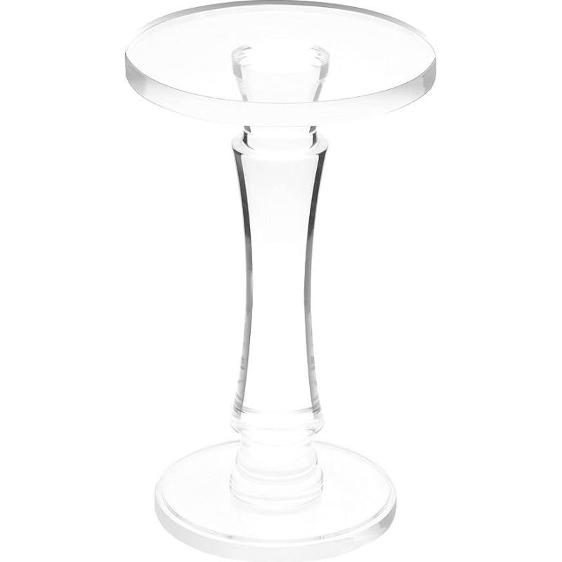 Artmaze Small Clear Acrylic Side Table for Office, Living Room and Bedroom 12