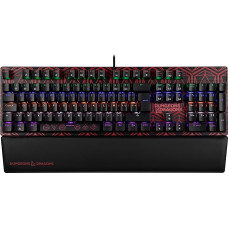 Konix Dungeons & Dragons Kabelgebundene mechanische Gaming-Tastatur AZERTY - Anti-Ghosting - 20 Lichteffekte - 1,7 m Kabel
