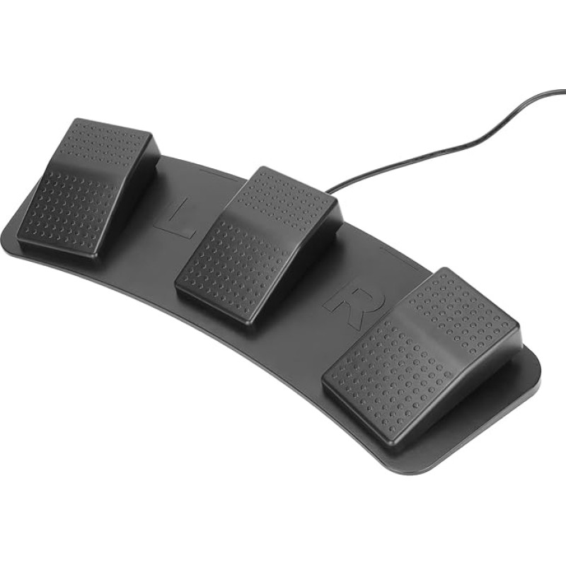 USB Triple Foot Pedal, Triple Keys Controller Mechanical Switch, USB Foot Control Keyboard Action Switch Pedal for Game Media Instrument