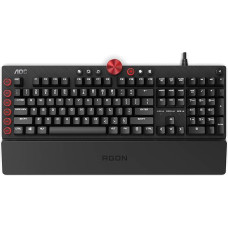 AGON AKG700 Gaming Keyboard - Spanish Layout - Cherry MX Red Switches - Anti-Ghosting - AOC G-Tools Software - N-Key Rollover