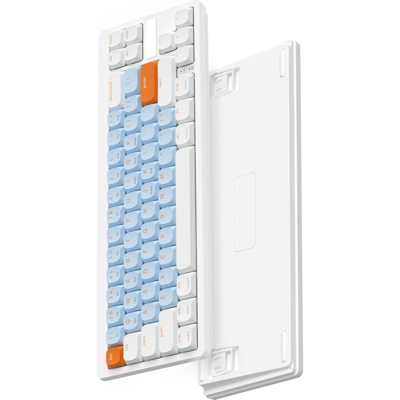 MAGIC-REFINER RKL680 Ultra Thin Wireless Mechanical Gaming Keyboard, Dual Mode 2.4GHz Wireless/Bluetooth, Apex Pro Mini 60% Keyboard Low Profile Brown Switch for PC/Window/Mac, QWERTY US