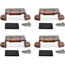 HYS Car Radio Mount, käeshoitava raadio paigaldus, mis ühildub Motorola Baofeng Yaesu Midland, mis tahes Walkie Talkie seljaklambriga (4 Pack, Brown)