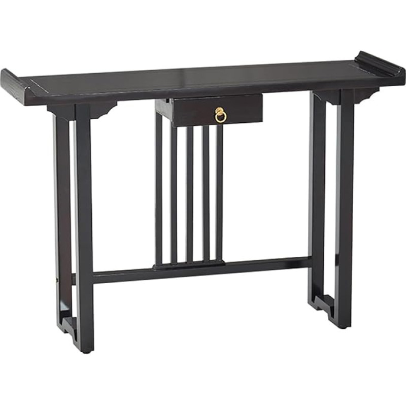 HARELA Slim Console Table, Long Narrow Wooden Sofa Table Behind the Couch, Rectangular Sofa Table Behind the Couch, Farm Table for Entrance, Hallway, Living Room (80 cm / 31.5 inches)