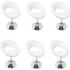Mendler Palermo Dining Room Chairs Set of 6 White