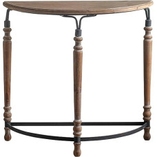 ZXTRYBHD Hallway Console Table, Narrow Sofa Table, Rustic Style Console Table for Front Door, High Hallway Table, with Wooden Table Top (Brown)