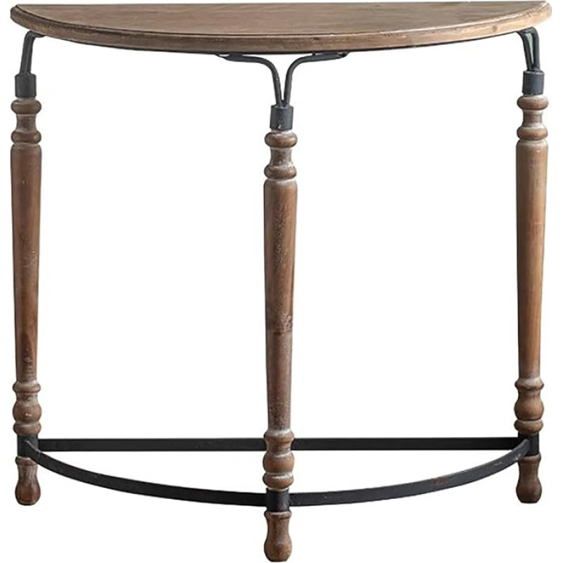 ZXTRYBHD Hallway Console Table, Narrow Sofa Table, Rustic Style Console Table for Front Door, High Hallway Table, with Wooden Table Top (Brown)