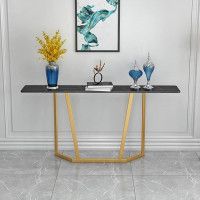 XAoSCd Modern Sofa Console Table, Antique Finish, Console Accent Table, Nordic Slate Porch Cabinet, Simple Decorative Divider Porch, Marble Wall Cabinet,