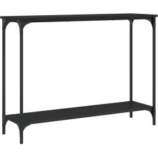 Makastle Console Table, Hallway Table, Decorative Table, Living Room and Bedroom, Standing Shelf, Side Table, Sofa Table, Entrance Table Behind Sofa, Black, 101 x 30.5 x 75 cm, Wood Material