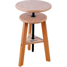 Mont Marte Signature Easel Stool - Use as Chair, Side Table or Sculpture Stand, Easy Height Adjustment, Beech Wood