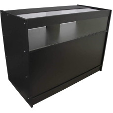 Vape Shop B1200 Glass Shelf Retail Counter Display Cabinet Shelf Black